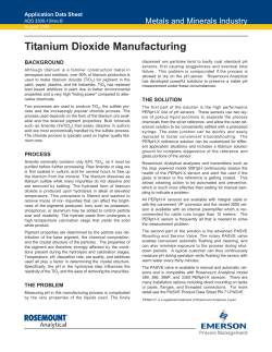 Titanium Manufacturing