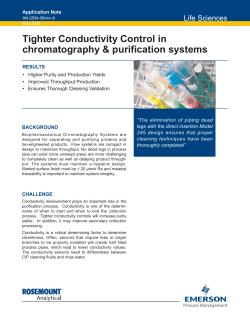 Tighter Conductivity Control in Chromatography and Purification Systems with High Solids