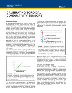 Calibrating Toroidal Conductivity Sensors