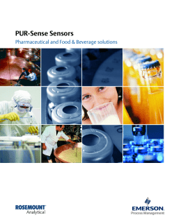 Brochure: PUR-Sense Sensors - Pharmaceutical and Food & Beverage Solutions