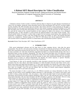 "A Robust SIFT-Based Descriptor for Video Classification"