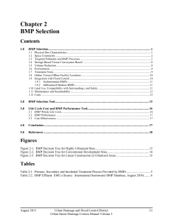 Chapter 2 BMP Selection