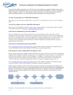 Are Erosion and Sediment Control Materials Required for a Project?