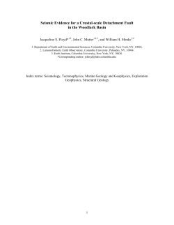 A crustal-scale detachment fault in the Woodlark Basin