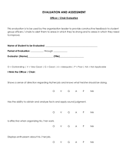 **Evaluation for Returning Eboard