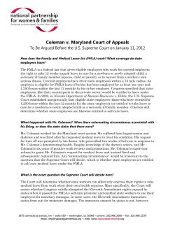 Q&A: Coleman v. Maryland Court of Appeals