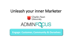 Unleash your inner marketer
