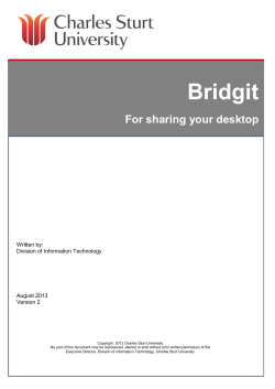 Bridgit Data Conferencing Guide