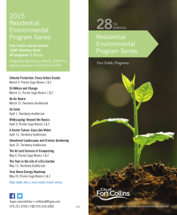 2015 Residential Environmental Program Series flyer
