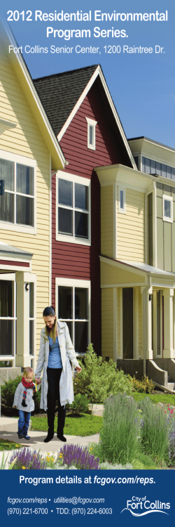 2012 Residential Environmental Program Series flyer