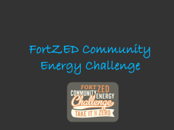 FortZED Community Energy Challenge