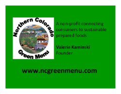 Northern Colorado Green Menu