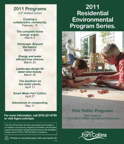 2011 Residential Environmental Program Series brochure