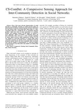 CS-ComDet: A Compressive Sensing Approach for Inter-Community Detection in Social Networks