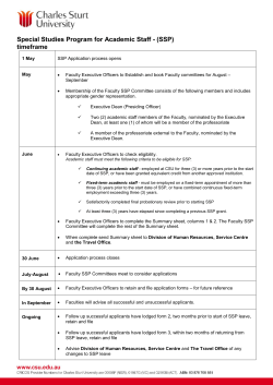The time-frame of the process