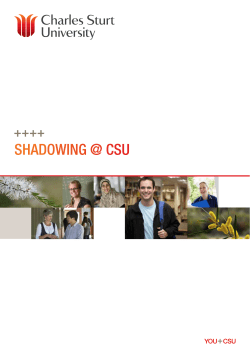See the Shadowing Handbook