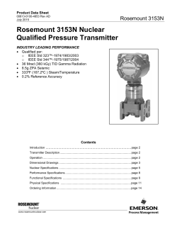 Rosemount 3153 Transmitter