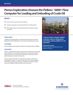 Pemex Exploration chooses the FloBoss S600+ Flow Computer for Loading and Unloading of Crude Oil