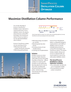 SmartProcess Distillation Column Optimizer