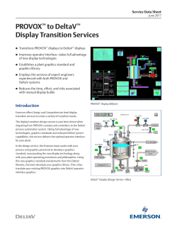 PROVOX to DeltaV Display Transitions Services