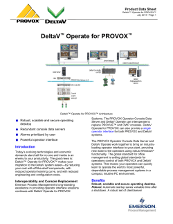 DeltaV™ Operate for PROVOX™