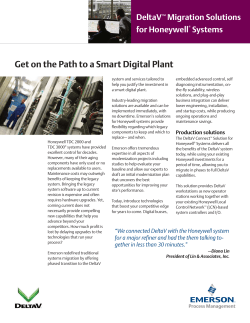 DeltaV&trade; Migration Solutions for Honeywell&reg; Systems