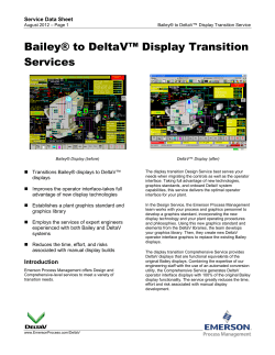 Bailey&reg; to DeltaV&trade; Display Transition Services