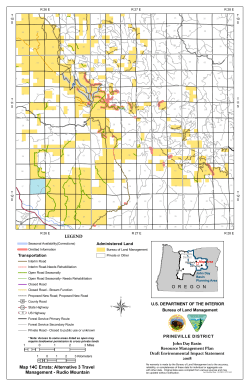 Map 14C Errata: Alternative 3 Travel Management - Rudio Mountain 1 MB