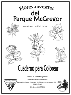 Flores Silvestres del Parque McGregor - Libro para colorear