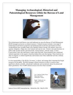 Cultural Resources Handout - Wenatchee