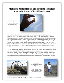 Cultural Resources Handout - Davenport