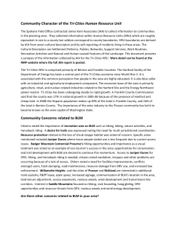 Community Character of the Tri-Cities Human Resource Unit