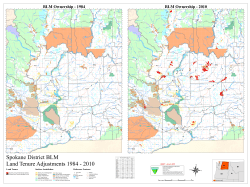 Eastern Washington Land Tenure Map