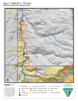 Molalla River - Table Rock (SRMA) Facility Development Plan