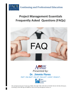 JA PM Essentials FAQ