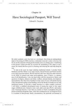 Click here for "Have Sociological Passport, Will Travel" (PDF)