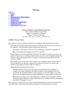 Bypassing Justice: Texas