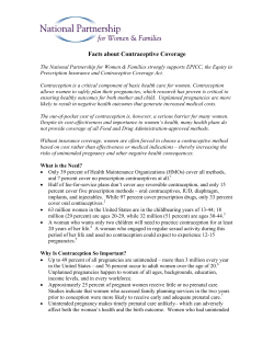 Facts About Contraceptive Coverage and EPICC