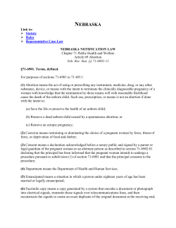 Bypassing Justice: Nebraska