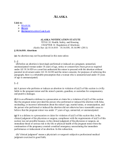 Bypassing Justice: Alaska