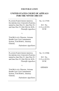 9th Circuit AZ Medicaid