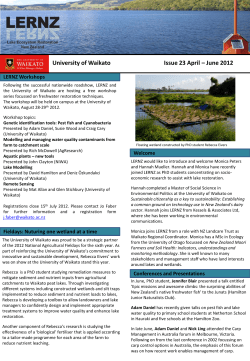 LERNZ news Issue 23 Apr Jun 2012