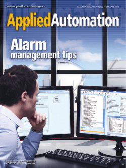 Tips for Starting an Alarm Management Program