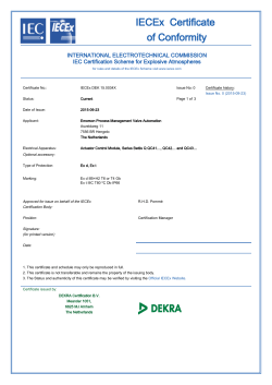 IECEx Flameproof Exd: QC41, QC42, QC43