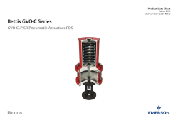 Bettis GVO-C Series GVO-CLP-SR Pneumatic Actuators Data Sheets