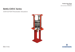 Bettis GVO-C Series GVO-CLP-DA Pneumatic Actuators Data Sheets