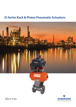 BETTIS D-Series Rack & Pinion Pneumatic Actuators - A4