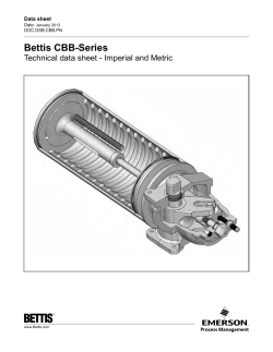 CBB-Series Technical Data sheet - Imperial and Metric