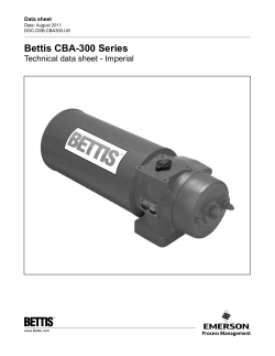 CBA-300 Series Technical Data sheet - Imperial