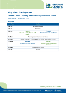 2014 Field Forum Program